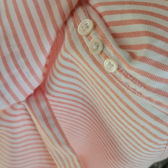 RALPH LAUREN Striped Orange Women's Shirt (Perfect Condition) - Picture 6 of 7